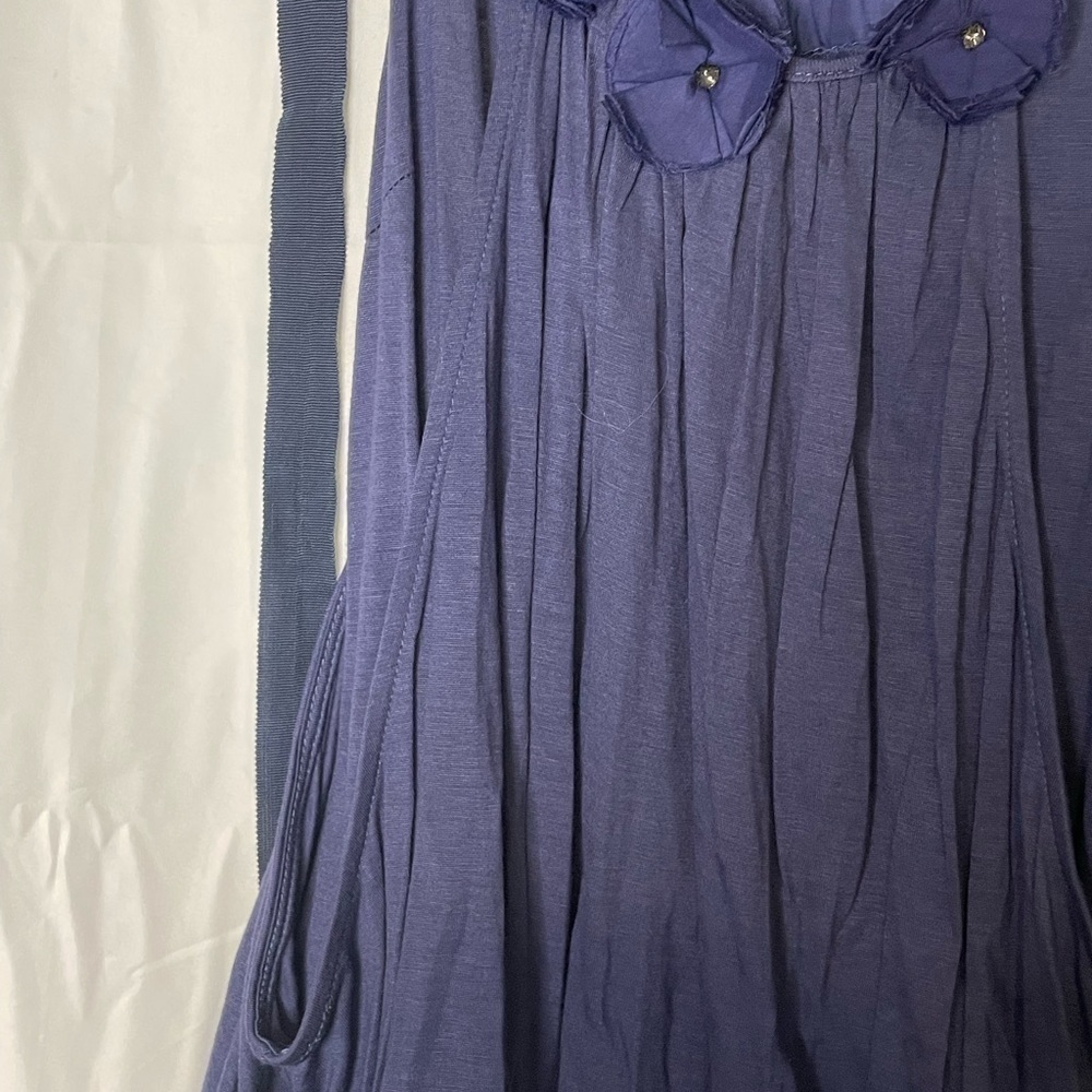 My Beloved/ floral dark blue tank top​​​​​​​​​​​​​ - Picture 5 of 8